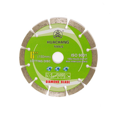Холодная пресса 6inch „150×1.4/2.0×10×22.23×12T поделила на сегменты лезвие диаманта для общего назначения, камня и конкретного OEM