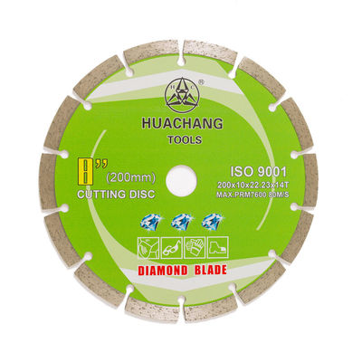 Холодная пресса 8inch 200×1.6/2.2×10×22.23mm×14T поделила на сегменты лезвие диаманта для общего назначения, камня и бетона