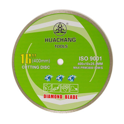 лезвие диаманта оправы холодной прессы 16inch „400×2.6/3.4×10×25.4mm непрерывное для керамического с длинной жизнью