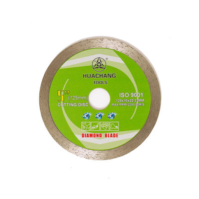 высококачественное лезвие диаманта оправы 5inch 125×1.2/1.8×10×22.23mm непрерывное для общецелевого, керамического, мраморного и конкретного