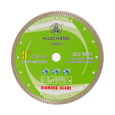 Холодного лезвие диаманта прессы 9inch „230×1.8/3.0×10×22.23mm Turbo для общецелевого, керамического, мраморного и конкретного