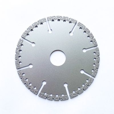 диск вырезывания диаманта 4.5inch 115×1.4/2.4×8×9T×22.23 паяемый вакуумом меля высококачественный для мрамора камня керамического пластикового