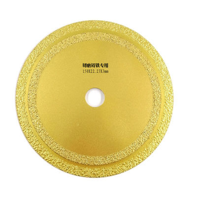 150x22.23mm лезвие диаманта 6 дюймов для вакуума диска вырезывания диаманта точильщика 150mm паяло