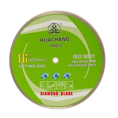 Холодное лезвие диаманта оправы прессы 16inch „400×2.6/3.4×10×25.4mm непрерывное для для общецелевого, керамический