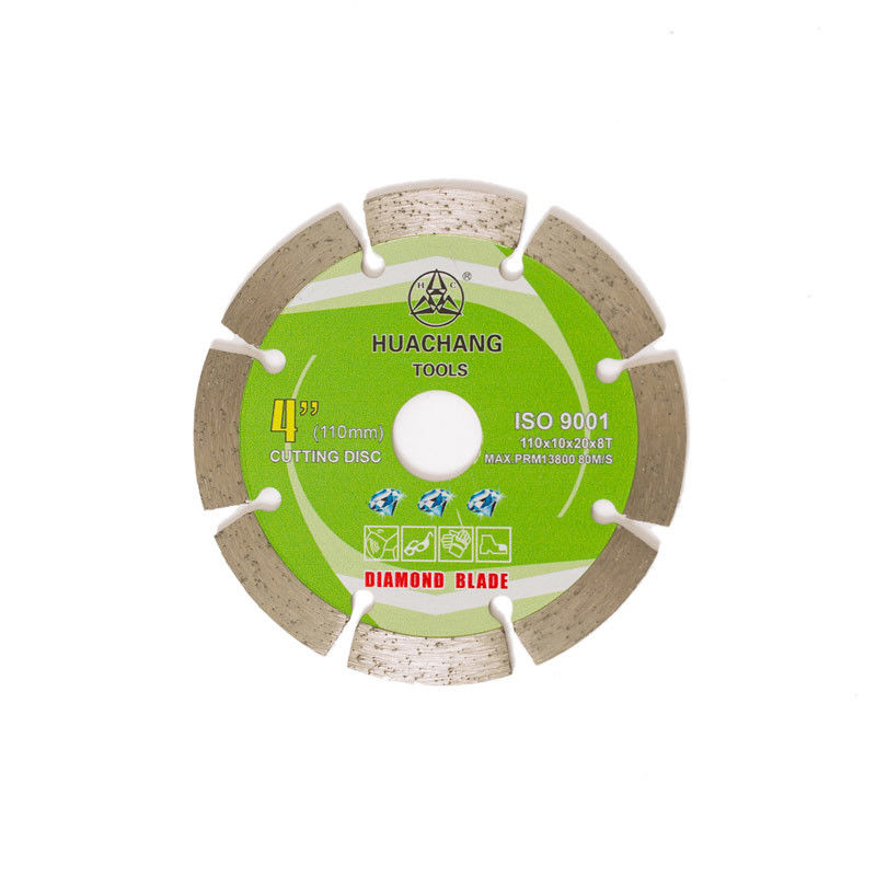 Холодное лезвие диаманта прессы 4.3inch 110×1.2/1.8×10×20×8T высококачественное поделенное на сегменты для общего назначения с длинной жизнью