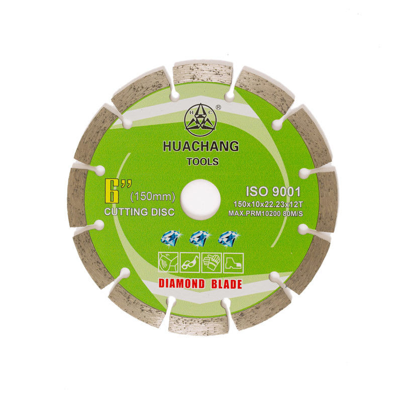 Холодная пресса 6inch „150×1.4/2.0×10×22.23×12T поделила на сегменты лезвие диаманта для общего назначения, камня и конкретного OEM