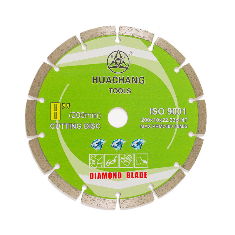 Холодная пресса 8inch 200×1.6/2.2×10×22.23mm×14T поделила на сегменты лезвие диаманта для общего назначения, камня и бетона