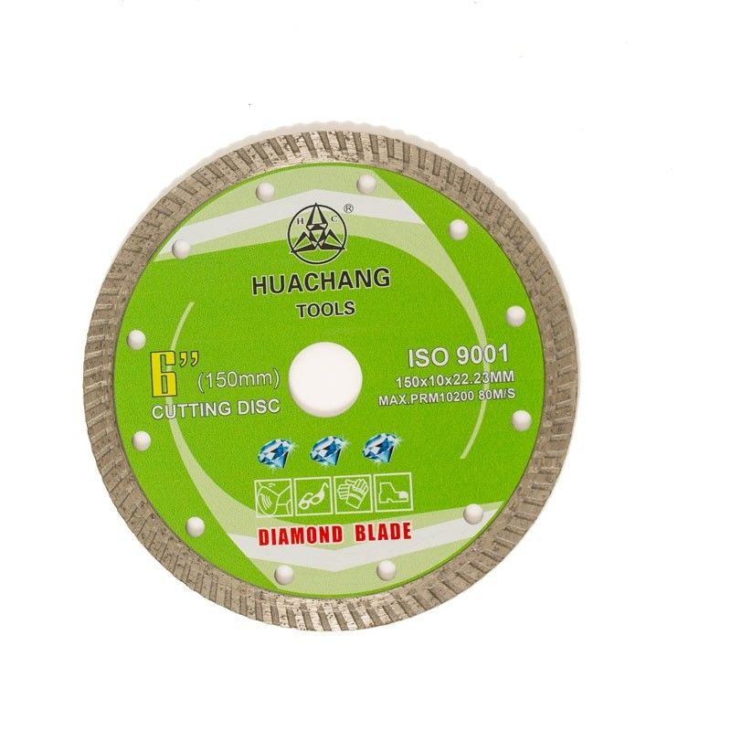 Холодного лезвие диаманта прессы 6inch „150×1.4/2.4×10×22.23mm Turbo высококачественное для общецелевого, керамический, мраморный
