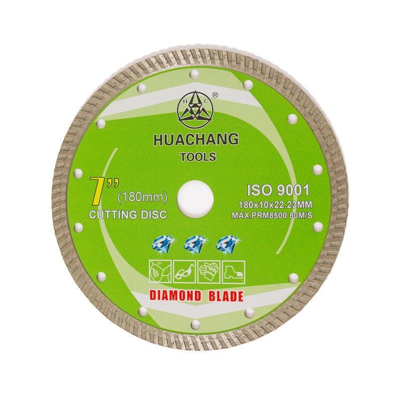 Холодное лезвие диаманта прессы 7inch 180×1.6/2.6×10×22.23mm Turbo для общецелевого, керамического, мраморного и конкретного