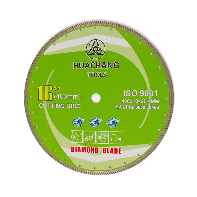 Лезвие Turbo диаманта высококачественного отрезка 16inch 400x10×25.4mm сухого непрерывное для гранита 16inch 400mmx25.4mm