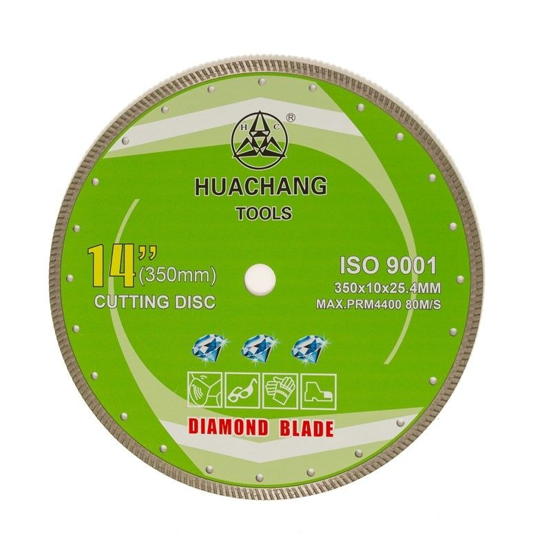 пресса лезвия диаманта 14inch „350×2.2/3.2×10×25.4mm Turbo холодная для общецелевого, керамического, мраморного и конкретного